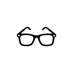 glasses isolated. Vector glasses model icons. Sunglasses, glasses, isolated on white background. Silhouettes.