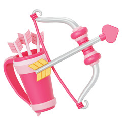 Cupid archery 3D illustration