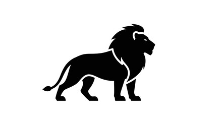 Black silhouette of a lion. © AHMAD