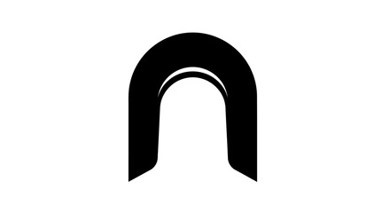 Black Metal U Shaped Object. © nur