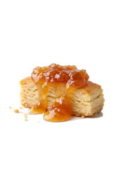 Nastar Cookies with Dripping Pineapple Jam and Crumbs Illustration