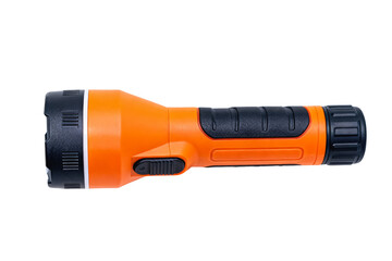Orange and Black Flashlight with Black Grip