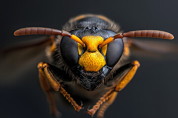 close up of a bee on a flower