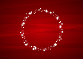 ロマンチックなキラキラ丸型フレーム