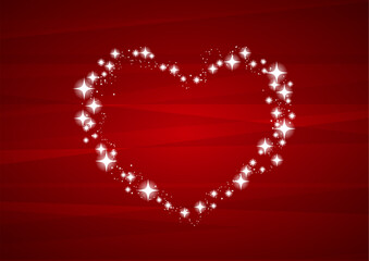 心伝える煌めくハートフレーム