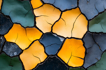 abstract background of yellow wall