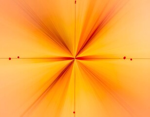 Abstract radial burst of color, centered, with small red accents