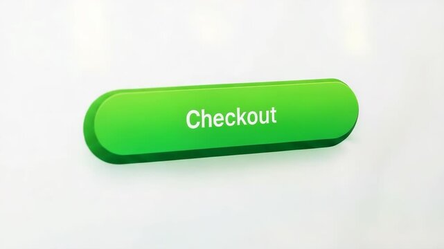 Initiating Checkout Process Demonstrating a Green Button Interaction in a Digital Interface