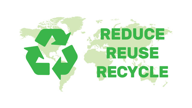 3R concept, recycle, reuse, reduce, save the earth and nature, go green, environment Day, Eco-friendly world