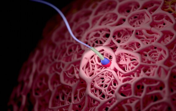 First contact of sperm with the zona pellucida