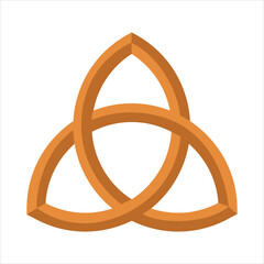 Celtic knot symbol vector illustration for design