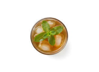 Pfefferminztee im Glas