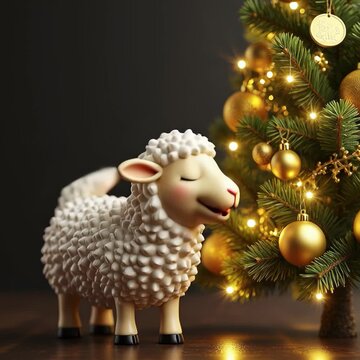 borrego, pascua, animal, dibujos animados, amarilla, beb&eacute;, vacaciones, juguete, dinero, oro, basija, borregos, regalo, rodolfo, a&ntilde;o nuevo, navida, decoraciones, ni&ntilde;o, estatuilla, dorada, religiones, c