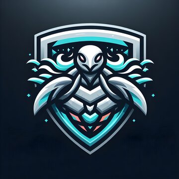 Kemp&rsquo;s Ridley Surge Crest Esports Mascot Logo Vector