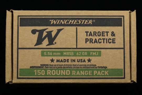 556 NATO Winchester Branded firearm ammunition. Winchester bullets have been used since 1866. They operated by Olin Corp