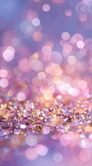 Pastel Bokeh Lights with Sparkles Background