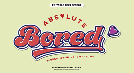 Retro and Vintage Editable Text Effect Typography