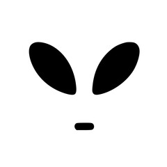Alien eye silhouette