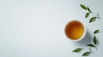 cup of tea with leaves