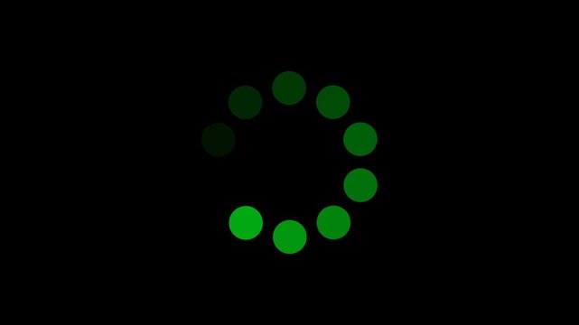 Rotating Loading Animation and Loading Bar Animation &ndash; 4K Stock Video Background for Waiting Screen, Compatible with All Smartphones and Computer Screens