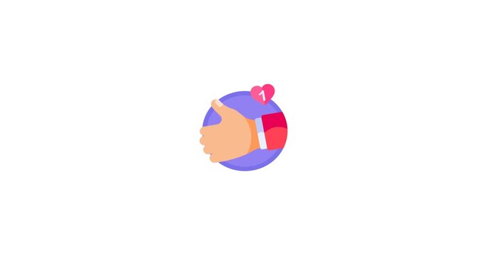 Like symbol social media approval