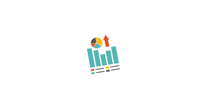 Business graph chart data analysis growth