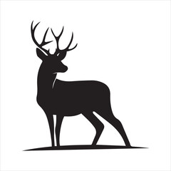 Obraz premium deer vector illustration on white background 