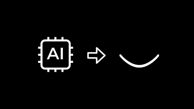 The symbol for artificial intelligence points to an eye icon representing the field of computer vision where machines are trained to see and interpret the visual world just like human beings do