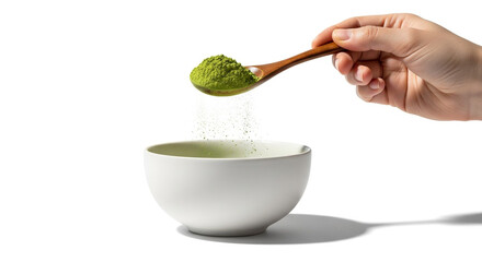 Adding Matcha Green Tea Powder