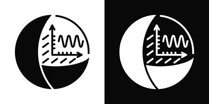 Quantum Vacuum Icon White And Black Background Style