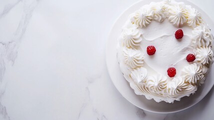 white chocolate cake with icing