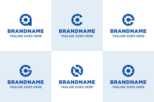 Letter A C E G N O Gear Logo, symbolizing precision, mechanics, and modern engineering