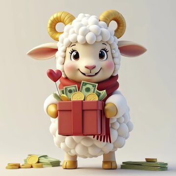 borrego, pascua, animal, dibujos animados, amarilla, beb&eacute;, vacaciones, juguete, dinero, oro, basija, borregos, regalo, rodolfo, a&ntilde;o nuevo, navida, decoraciones, ni&ntilde;o, estatuilla, dorada, religiones, c