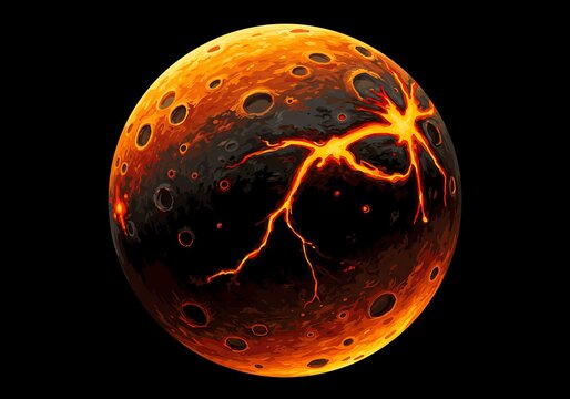 溶岩惑星の誕生 (Yōgan wakusei no tanjō) (Birth of a Lava Planet)