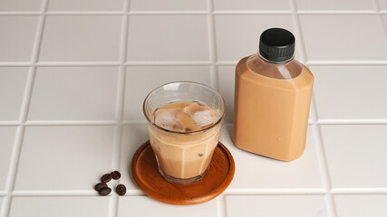 Es Kopi Gula Aren, iced coffee with brown sugar