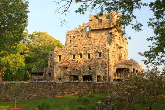 Gillette Castle in the afternoon in East Haddam, Connecticut