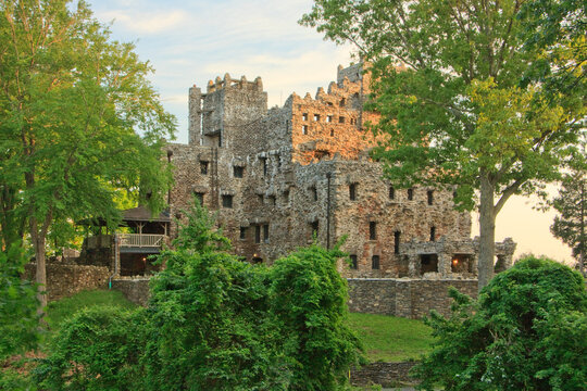 Gillette Castle in the afternoon in East Haddam, Connecticut