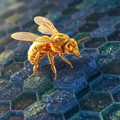 黄金の蜜蜂、深海六角形