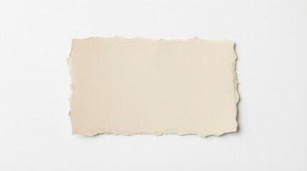 Fototapeta premium A piece of torn paper on a white background