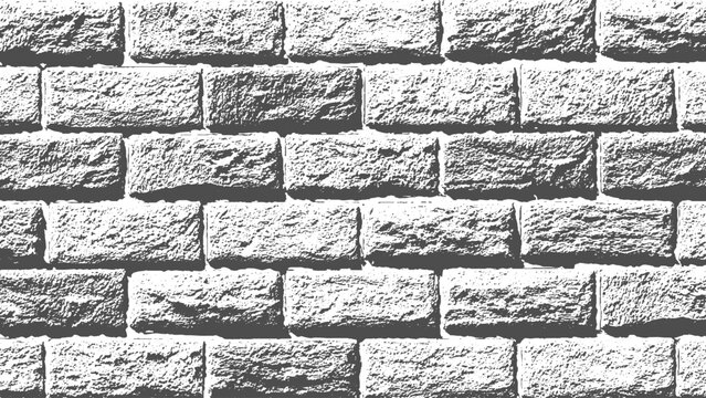 Distressed brick wall overlay with rough grunge texture for creative backgrounds