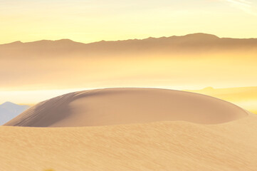 Desert Sand Dunes in Death Valley, Nevada, USA