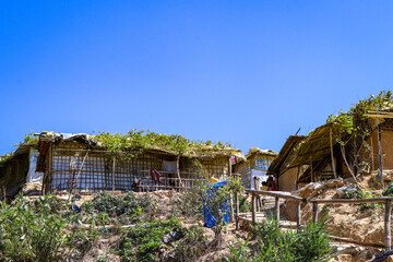 Makeshift Homes on Hillside in Rohingya Camp, Cox&rsquo;s Bazar Bangladesh