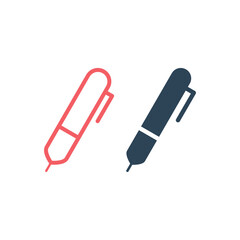 Pen icons set vector simple illustration.