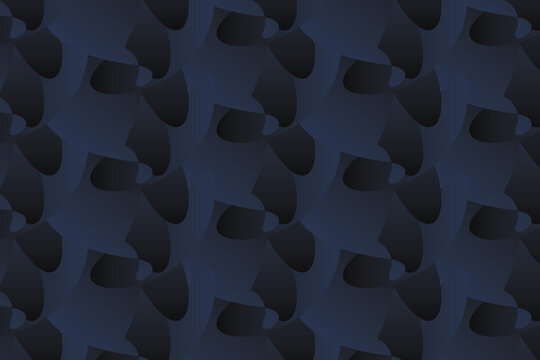 Midnight Blue Flow Pattern