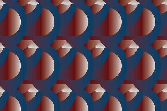 Dual-Tone Abstract Curve Harmony Pattern
