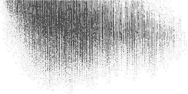 Monochrome Abstract Distressed Texture with Horizontal and Vertical Lines, Smudges and Noisy Glitch Digital Artifact Effect.