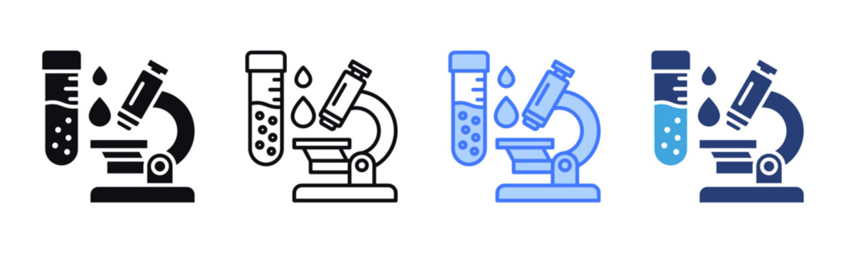 Blood Test icon sheet multiple style collection