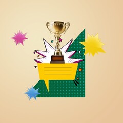 Winner gold award Competition, art collage