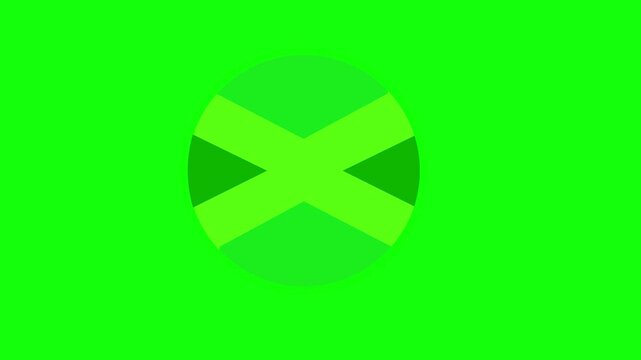 A video showcasing the Jamaican flag in a green screen background