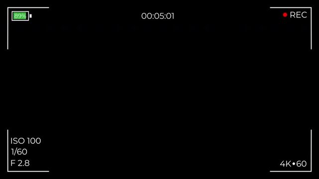Recording screen overlay alpha channel 4K Video ISO 100	F2.8	1/60